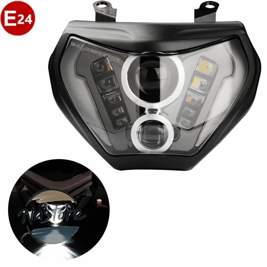 並行輸入品 ヤマハ バイク ヘッド ヘッドライト ライト led ランプ mt07 2018 2019 mt09 fz09 2014 2015 2016 drl mt 09 07の画像
