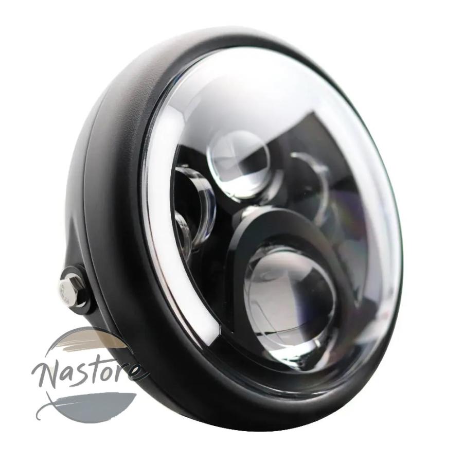 並行輸入品 スズキ suzuki バイク ヘッドライト ラングラー ヘッド ライト 7.5 インチラウンド led drl ハローリング角目 vaz 2101 カスタムパーツ 部品_3