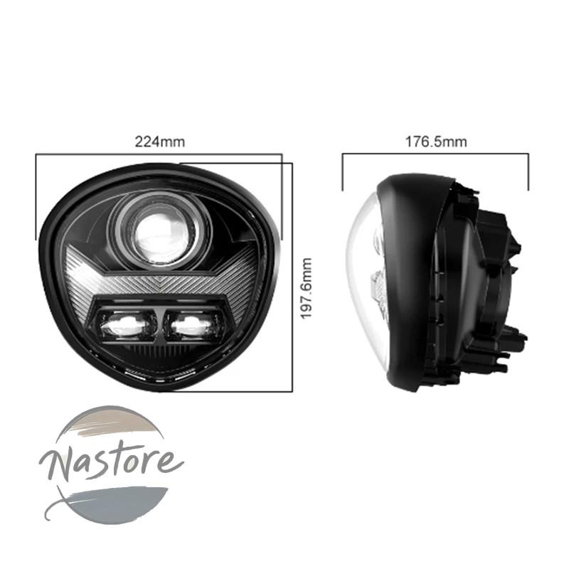並行輸入品 ヤマハ バイク ヘッドライト 2010 2017 v star 1300 xvs 1300ct led プロジェクター カスタムパーツ 部品 アクセサリーの画像