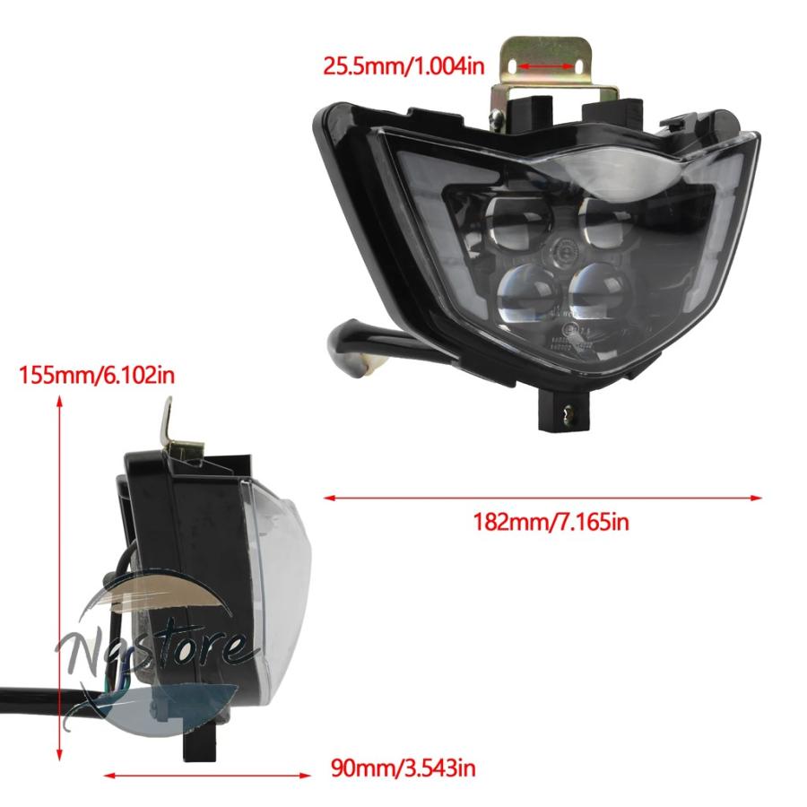 Wr250 wr250f ヘッドライト WR250R Xにおススメ LEDヘッドライト SMC9