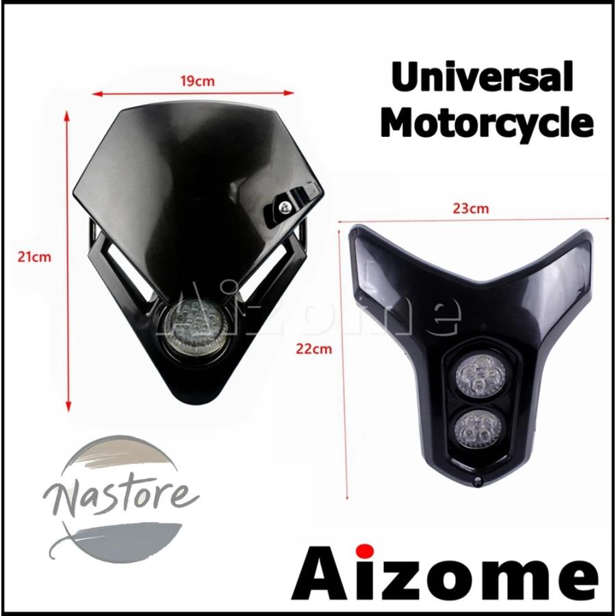 並行輸入品 バイク ヘッドライト カスタム ヘッド ライト 12v led ランプ mx モトクロスダートピットストリート カスタムパーツ 部品 アクセサリー_3