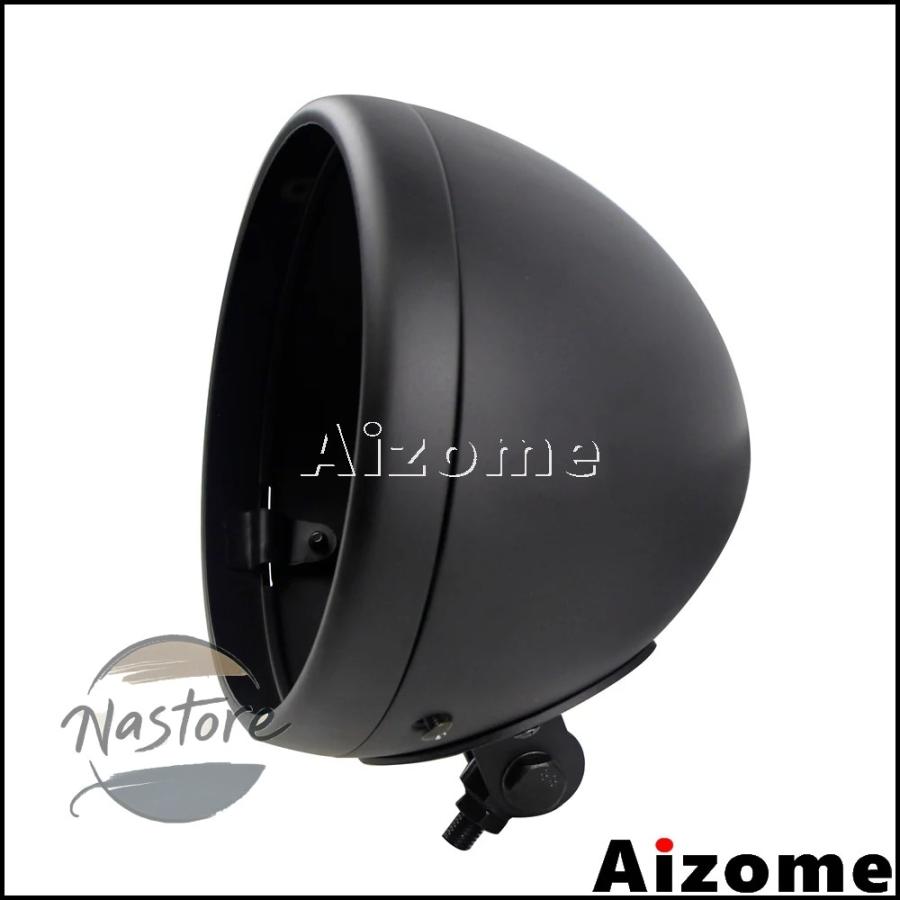 並行輸入品 バイク ヘッドライト カスタム ヘッド ライト ボトムマウント 7 インチ led ランプ電球バケットハウジングハーレー カスタムパーツ_2