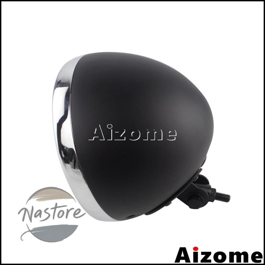 並行輸入品 バイク ヘッドライト カスタム ヘッド ライト ボトムマウント 7 インチ led ランプ電球バケットハウジングハーレー カスタムパーツ_5
