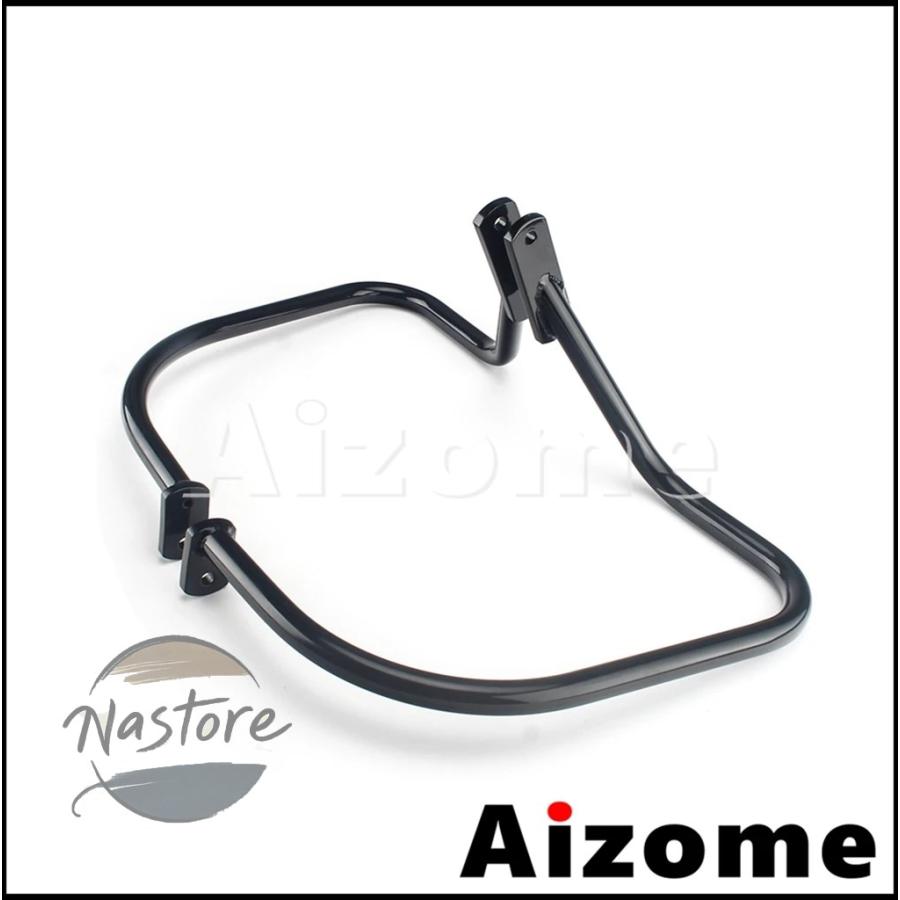 並行輸入品 バイク ガード 取付 7 8 インチ22 mm サドルバッグクラッシュバーサドルバッグブラケットハーレー ソフテイルデラックス flstn 2005 2017_4