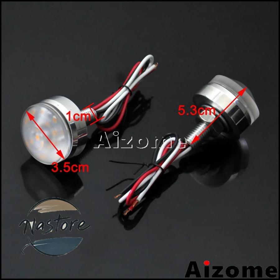 並行輸入品 バイク リップ グリップ ハンドル ウインカー バーエンド カスタム 1 インチ バー グ led カスタムパーツ 部品 アクセサリー
