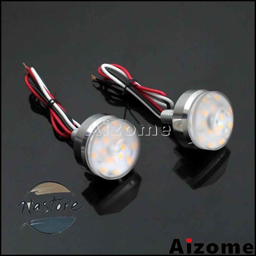 並行輸入品 バイク リップ グリップ ハンドル ウインカー バーエンド カスタム 1 インチ バー グ led カスタムパーツ 部品 アクセサリー