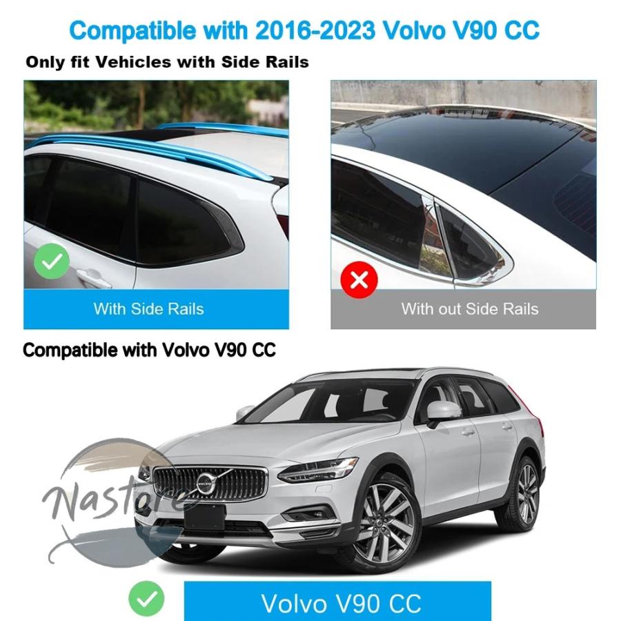 並行輸入品 v90 ボルボ volvo カスタムパーツ リア 2 個 ルーフバー cc 