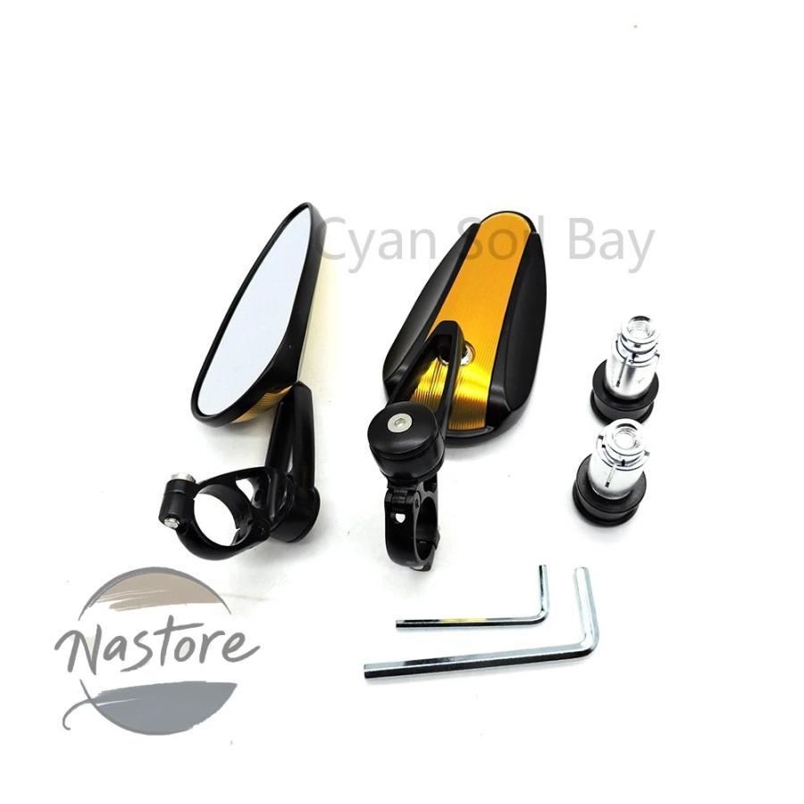 並行輸入品 r1 ヤマハ バイク ミラー ハンドル バー エンドバック yzf r3 r6 r25 mt07 mt09 fz07 fz09 ybr 125 カワサキ z800 z1000 カスタムパーツ 部品_1