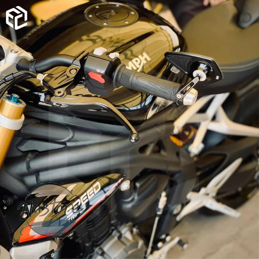 並行輸入品 t100 トライアンフ バイク ミラー バーエンド バック