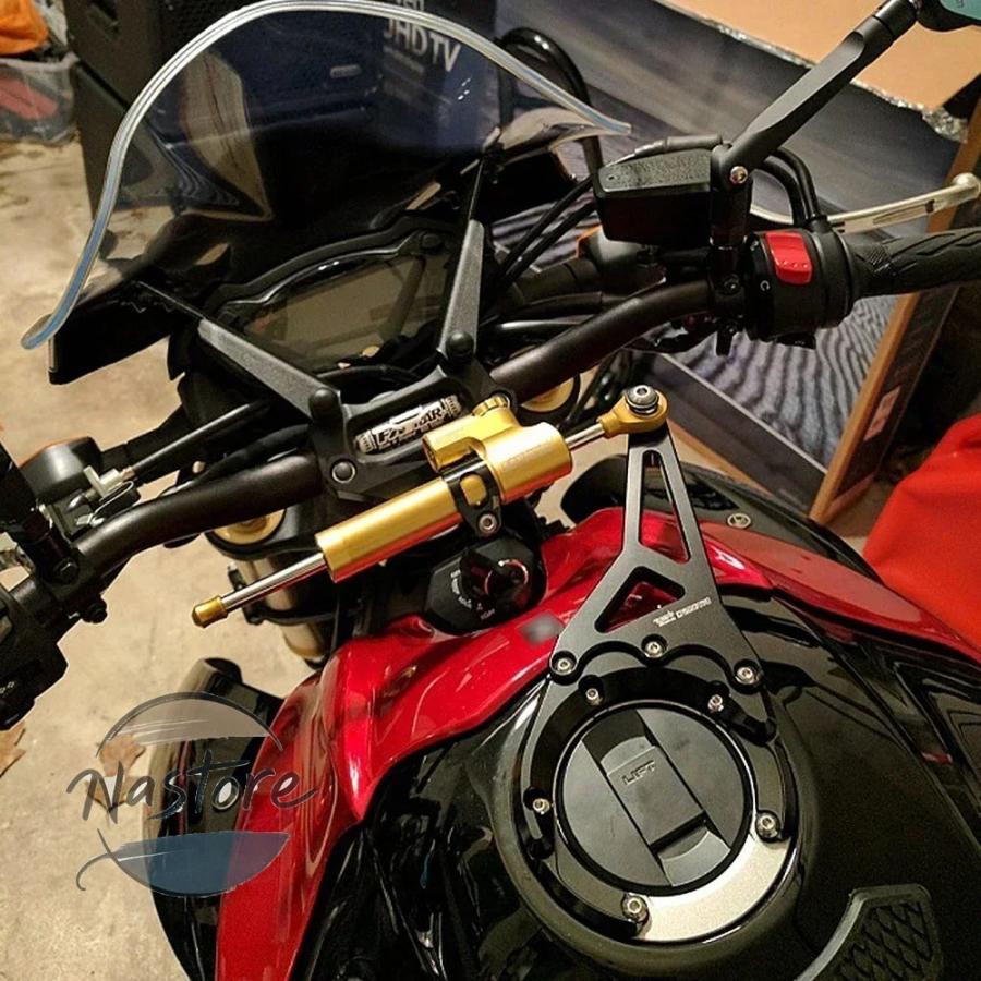 並行輸入品 キット ステアリング ダンパースタビライザーブラケットサポートマウント gsxs gsx s 1000 f gsxs1000 s1000f 2016 2021-23 部品 カスタムパーツの画像