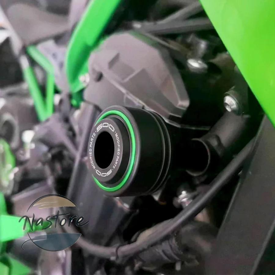 並行輸入品 z500 バイク フレームスライダー 2024 カワサキ ニンジャ500 ニンジャ 500 z se 2025 クラッシュ落下 プロテク_1