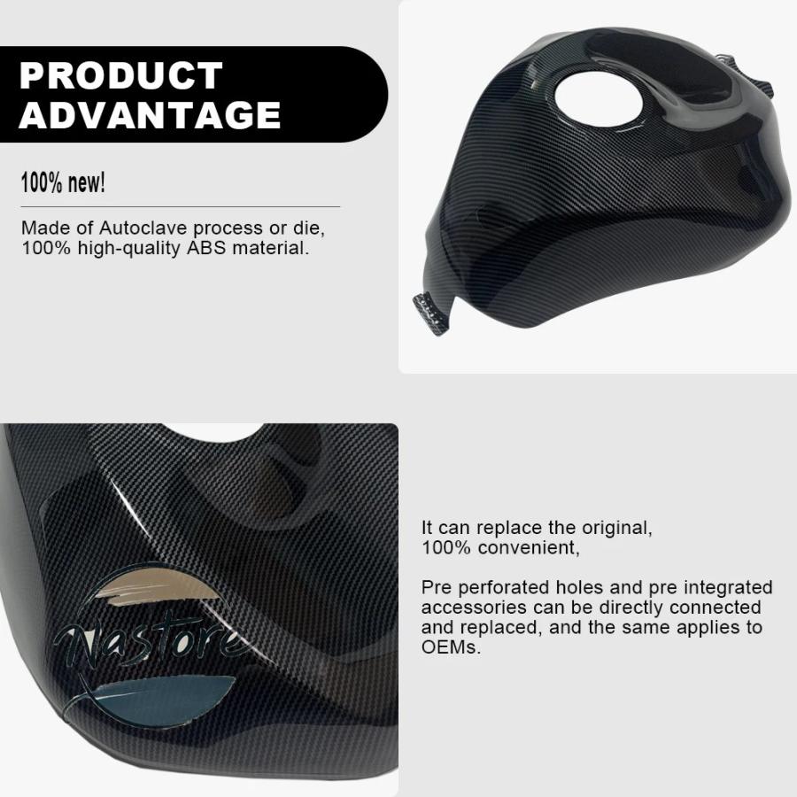並行輸入品 zx6r カワサキ バイク カバー 燃料 タンクキャップ absカーボンタンク カスタムパーツ 部品 アクセサリー_4