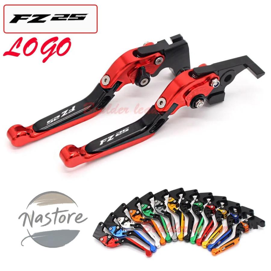 並行輸入品 fz25 ヤマハ バイク クラッチ ブレーキ fz 25 2017 2018 折りたたみ拡張可能 cnc レバー カスタムパーツ 部品 アクセサリーの画像