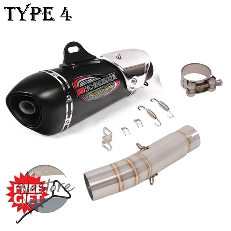 並行輸入品 ホンダ honda バイク マフラー カスタム cbr500 cb500f cbr500r cb500x 2013 - 2019 排気エスケープミドルリンクパイプカーボンdbキラー 部品_4