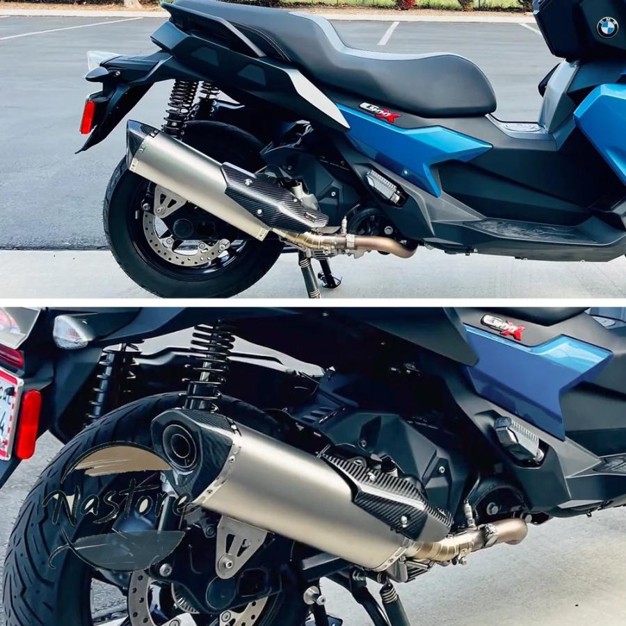 並行輸入品 バイク 部品 カスタムパーツ アクセサリー c400x c400gt 2018 2019 2020 高性能排気スリップオン gp排気エスケープリンクパイプ_4