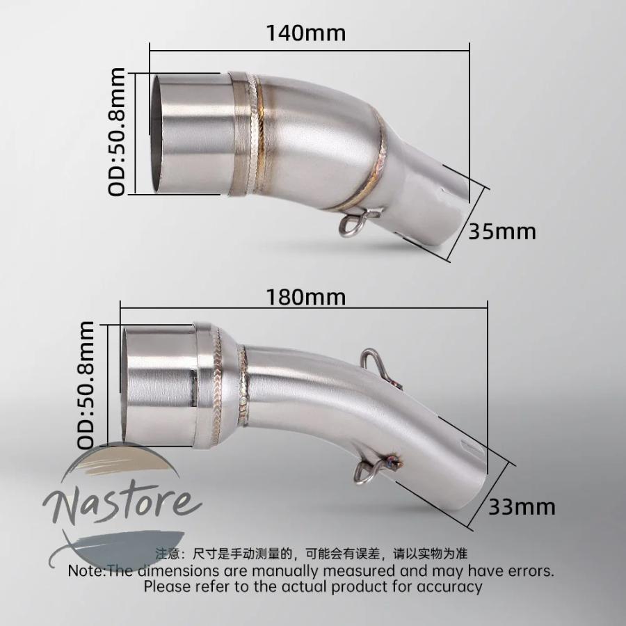 並行輸入品 r3 バイク マフラー カスタム 高性能接続パイプ yzf- r25 mt03 mt-03 排気ミドルパイプ カスタムパーツ 部品 アクセサリーの画像