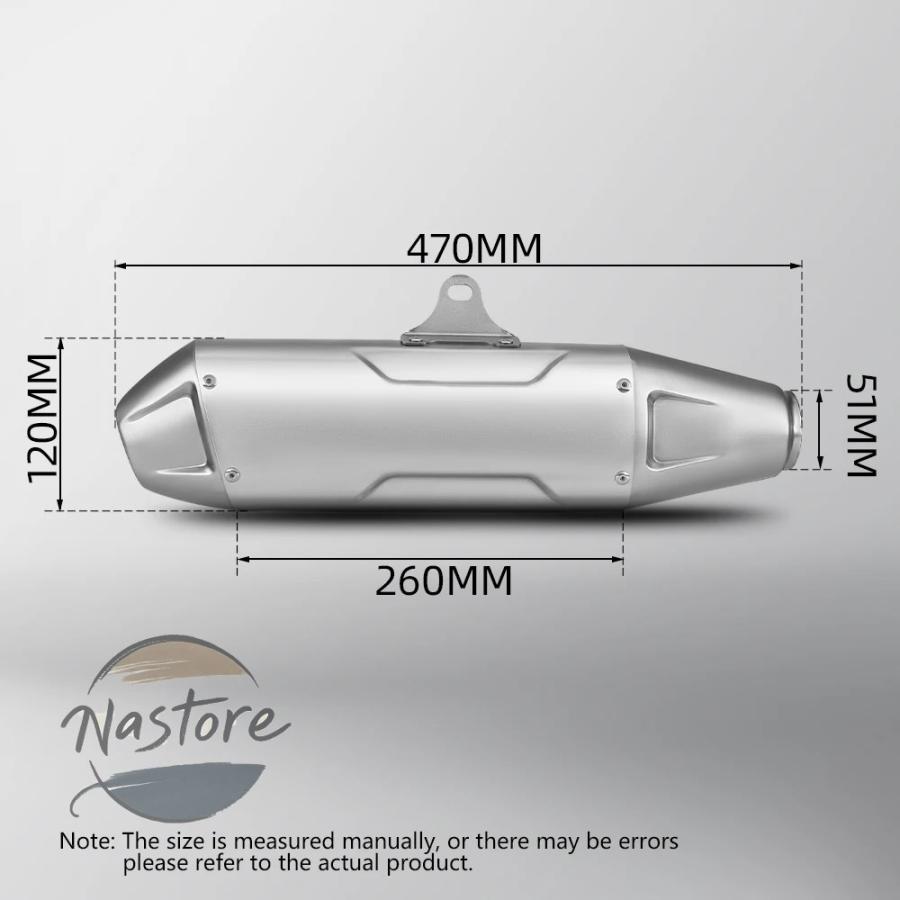 並行輸入品 バイク フロント マフラー 部品 カスタムパーツ アクセサリー crf250l crf250 rally ステンレス製セクション_5