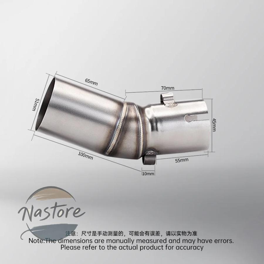 並行輸入品 バイク フロント 部品 カスタムパーツ アクセサリー 450sr 450nk 450ss 2022-2025 51mm エキゾースト ミッドリンクパイプ エスケープ_3