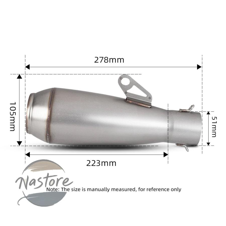 並行輸入品 z750 バイク マフラー 51mm 排気エスケープ moto ステンレス 800 900 cbr300 cbr500 c24 mt07 r3 s1000rr カスタムパーツ 部品 アクセサリーの画像