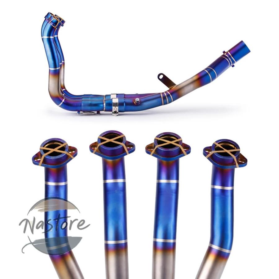 並行輸入品 ヤマハ バイク フロント マフラー アップグレード カスタム r1 60mm yzf-r1 mt10 mt 2015-2019 排気システム ミドルリンクパイプ 部品の画像