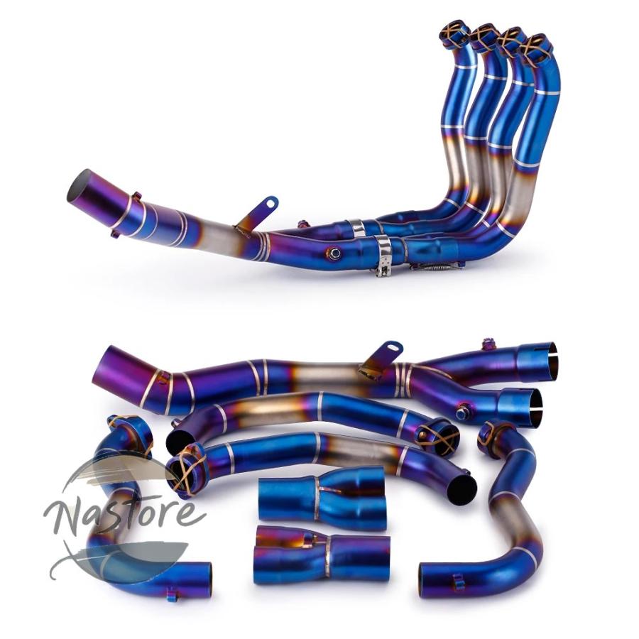 並行輸入品 ヤマハ バイク フロント マフラー アップグレード カスタム r1 60mm yzf-r1 mt10 mt 2015-2019 排気システム ミドルリンクパイプ 部品の画像