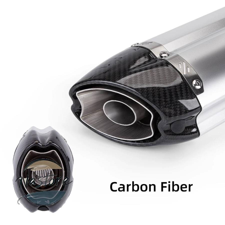 並行輸入品 バイク マフラー 部品 カスタムパーツ アクセサリー 汎 51mm パイプ エスケープ モト er6n sv650 crf 230 z8の画像