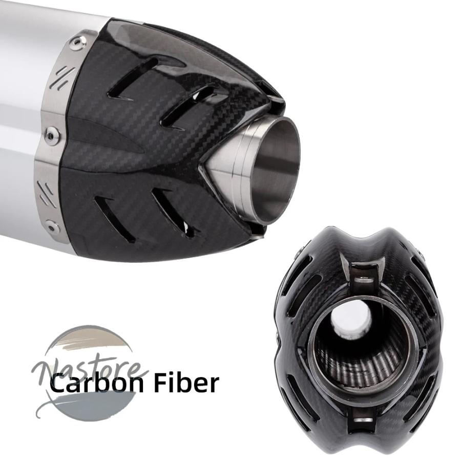 並行輸入品 バイク マフラー 部品 カスタムパーツ アクセサリー 汎 51mm パイプ エスケープ モト er6n sv650 crf 230 z8の画像