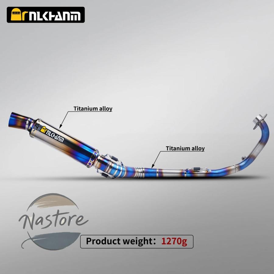 並行輸入品 バイク 部品 カスタムパーツ アクセサリー yzf y15zr lc135 gl レーシングエキゾーストチタン合金フルシステムエキゾーストの画像