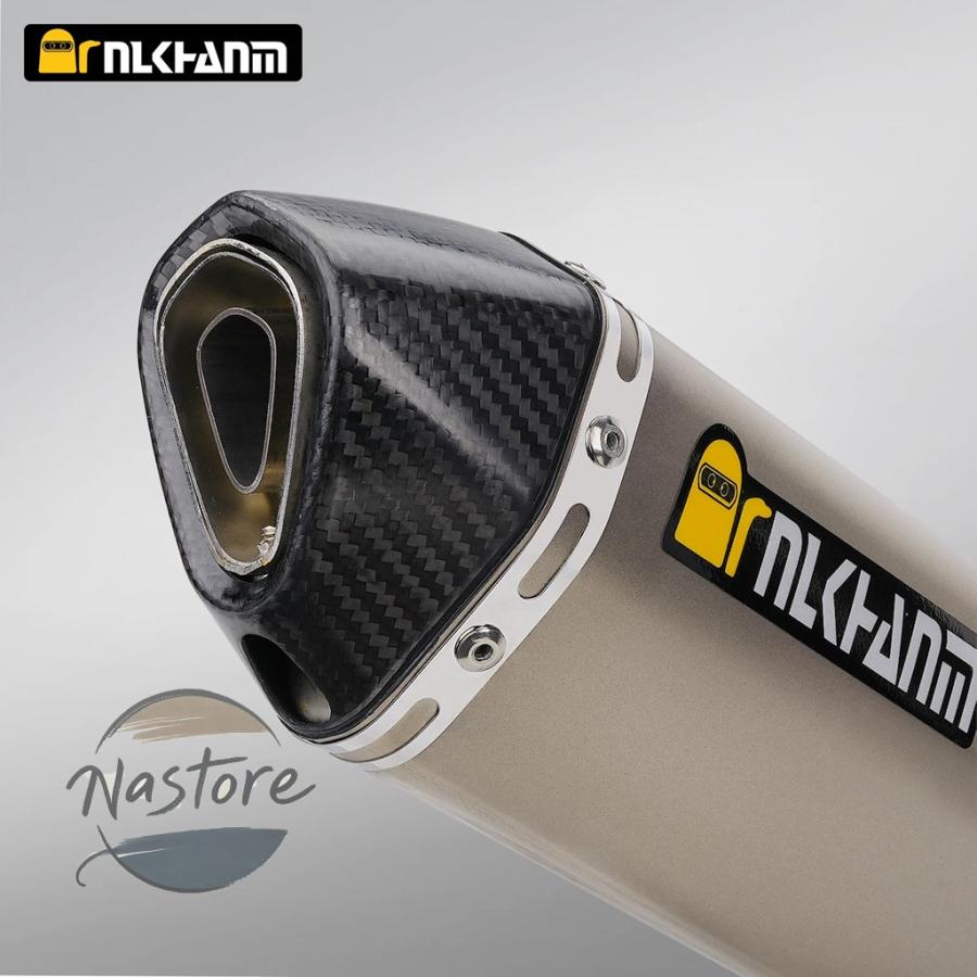 並行輸入品 バイク マフラー カスタム 部品 カスタムパーツ アクセサリー 汎 チタン合金 51mm akrapovc エスケープ dbキラー z900 mt07 nk400 ニンジャ250の画像