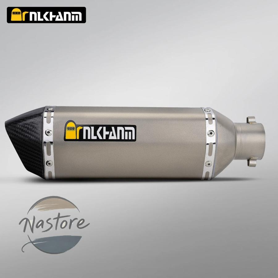 並行輸入品 バイク マフラー カスタム 部品 カスタムパーツ アクセサリー 汎 チタン合金 51mm akrapovc エスケープ dbキラー z900 mt07 nk400 ニンジャ250の画像