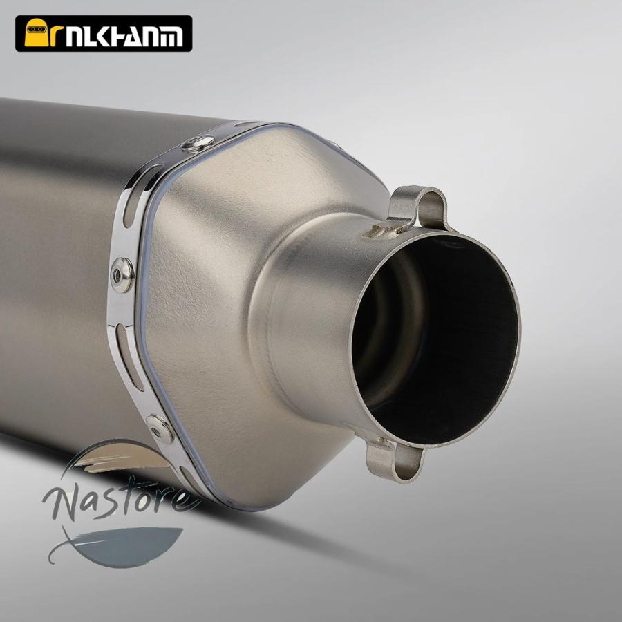 並行輸入品 バイク マフラー カスタム 部品 カスタムパーツ アクセサリー 汎 チタン合金 51mm akrapovc エスケープ dbキラー z900 mt07 nk400 ニンジャ250の画像