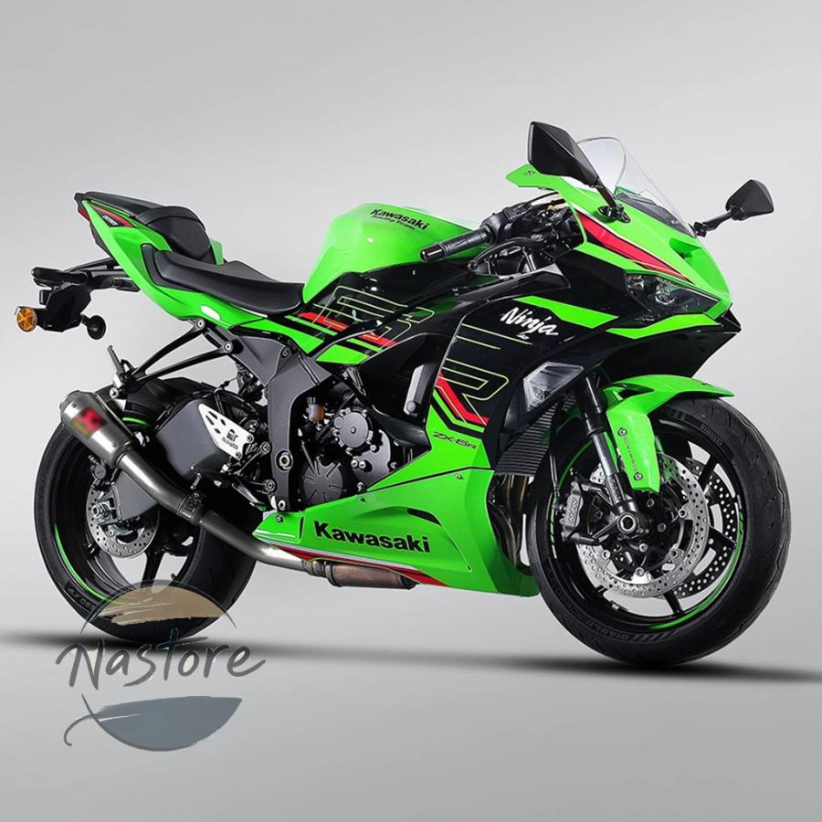 並行輸入品 バイク マフラー カスタム 部品 カスタムパーツ アクセサリー カワサキ zx6r zx6rr ak エスケープ カーボンの画像