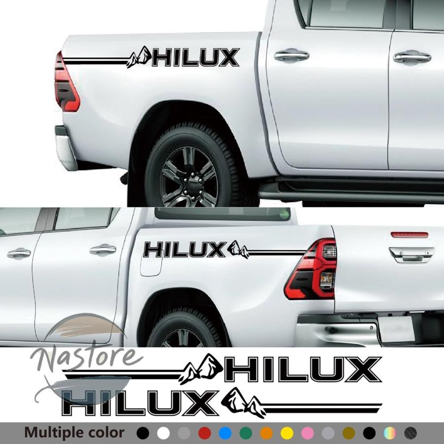 並行輸入品 トヨタ toyota カスタムパーツ 2pcs ドアサイド ステッカー 