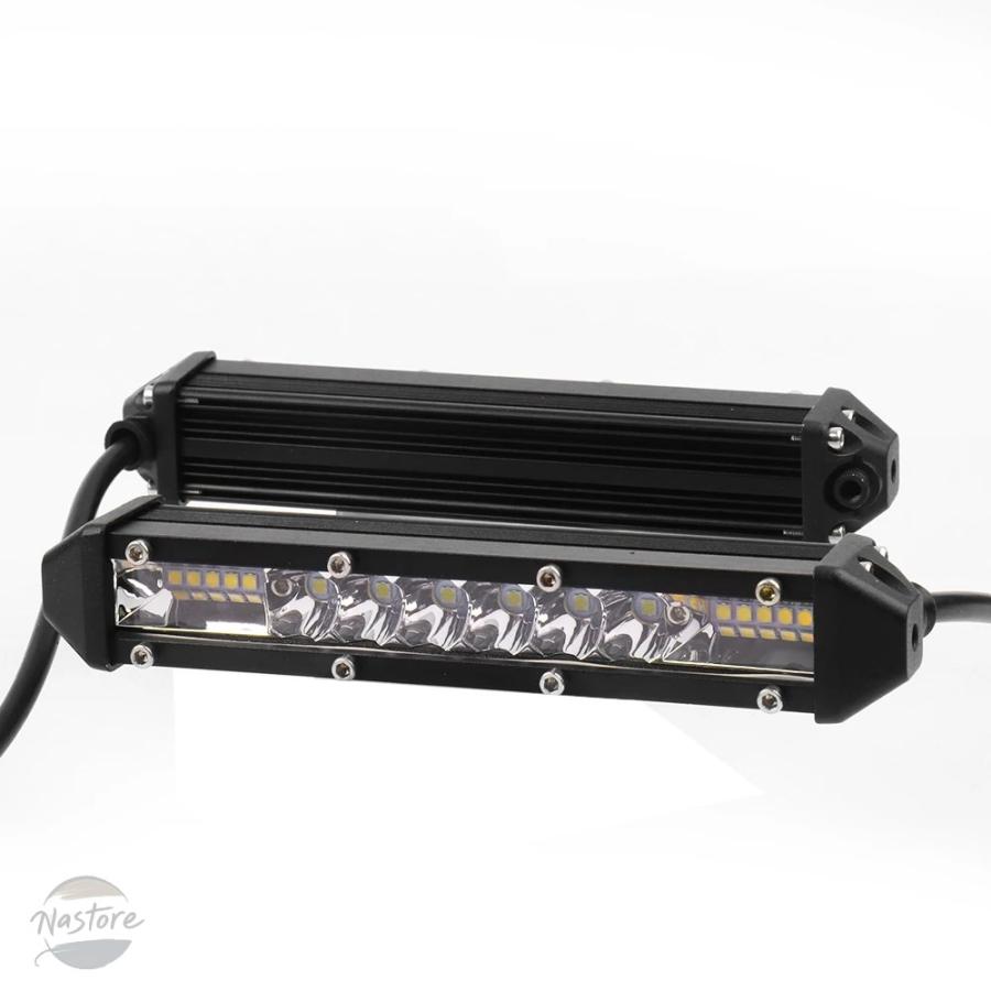 並行輸入品 バイク 2個 led 作業灯 バー 16 チップ フラッドビーム ドライビングフォグランプ スポーツライト デイランニングライト オフロード ボート 部品の画像