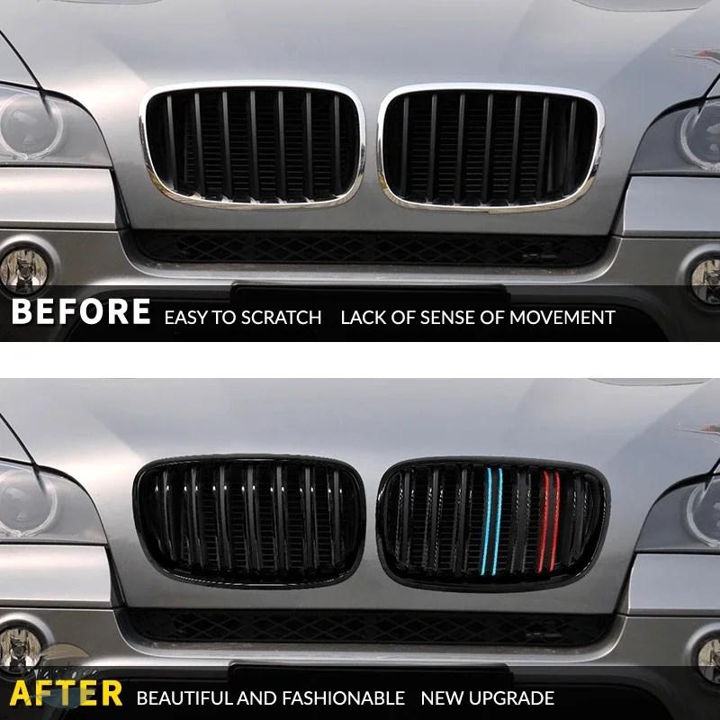 並行輸入品 BMW x5 フロントバンパー グリル /x6 e70 e71 2008-2014 フロント 1ペア カスタムパーツ 部品 アクセサリーの画像