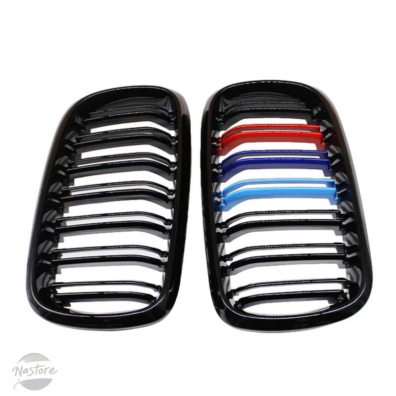 並行輸入品 BMW f15 フロントバンパー グリル 1ペア 光沢/マットブラック ダブル カスタムパーツ 部品 アクセサリーの画像