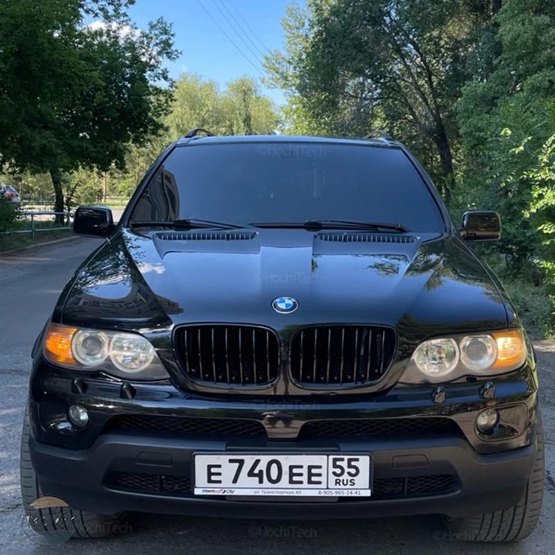 並行輸入品 BMW e53 グリル フロントグロスブラックキドニースポーツフード x5 lci 2004 2005 カスタムパーツ 部品 アクセサリーの画像