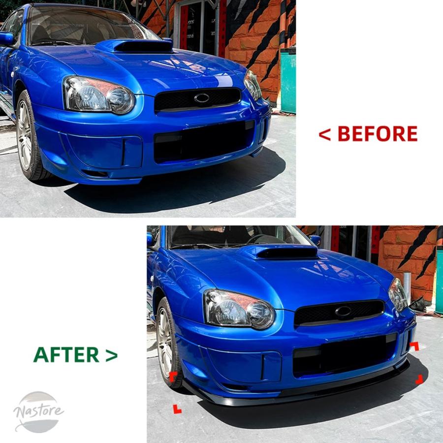 並行輸入品 フロント キット スバル SUBARU インプレッサ WRX STI 2004-2005 バンパー スポイラー リップ カーボン_5