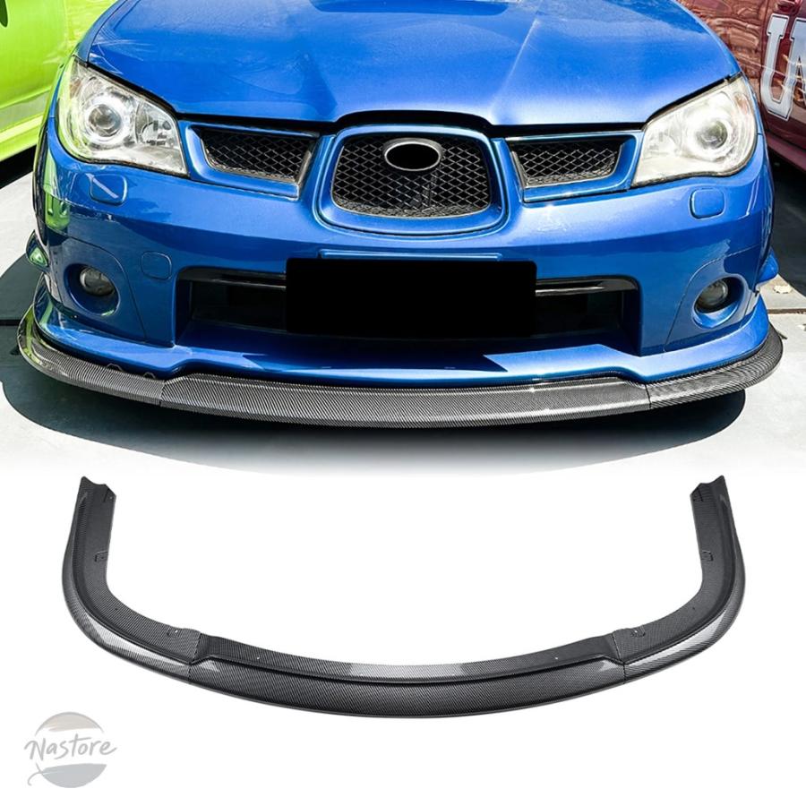 並行輸入品 フロント キット スバル SUBARU インプレッサ WRX STI 2006-2007 カーボン ルック/グロスブラック_1