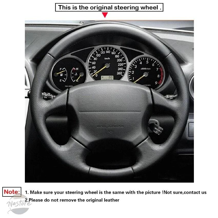並行輸入品 カバー ホイール スバル SUBARU インプレッサ WRX STI 1999-2004 ブラック フェイクレザー カーステアリング_1