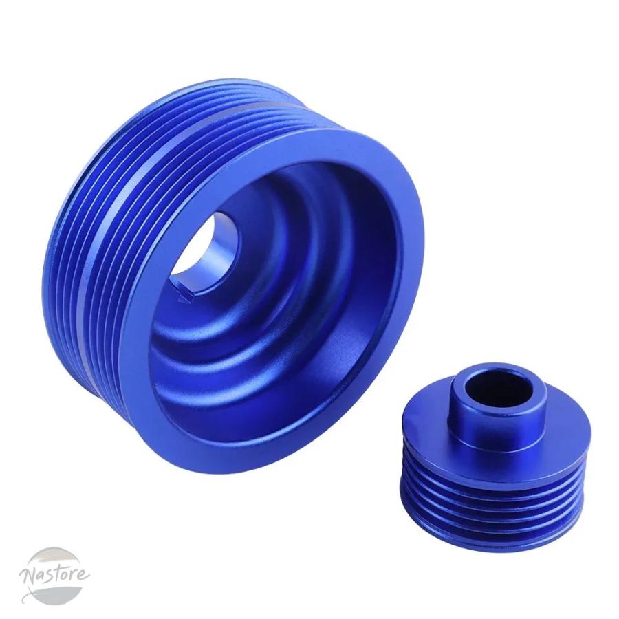並行輸入品 レーシングアルミ軽量クランクシャフトプーリー スバル SUBARU インプレッサ WRX VER 7/8/9 2.0L 2.5L EJ20 EJ25の画像