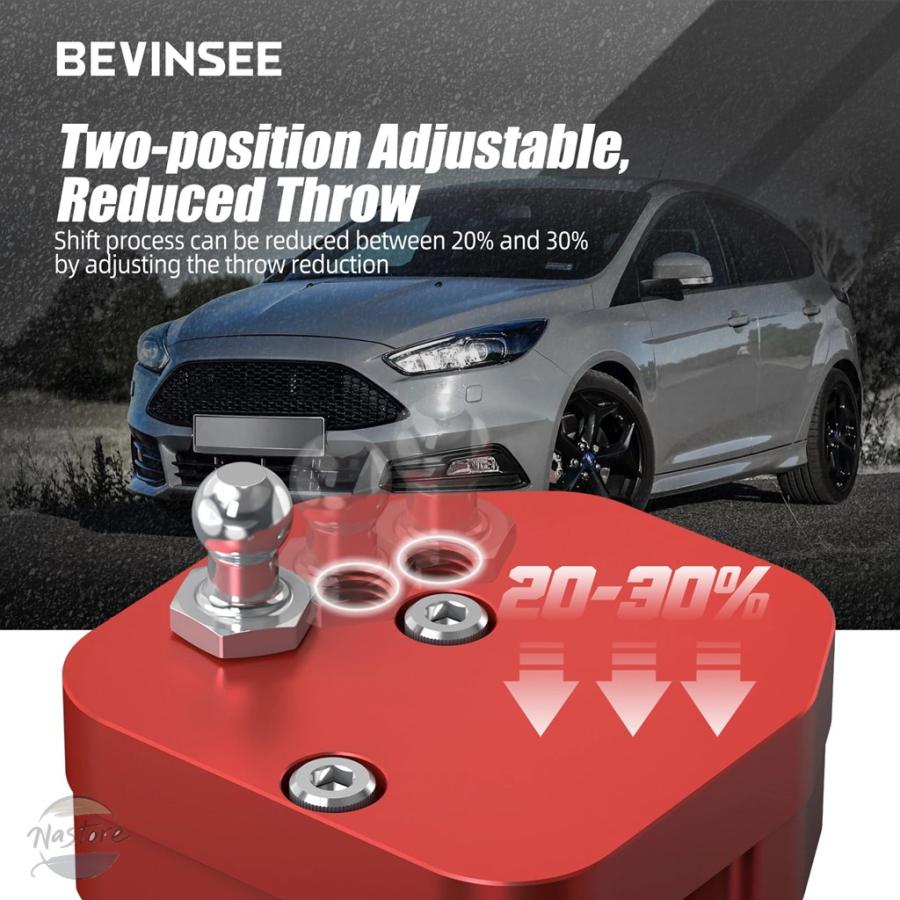 並行輸入品 キット BEVINSEE 調整可能クイックギア ショートシフト シフターアダプター フォード FORD フォーカス MK3 STの画像