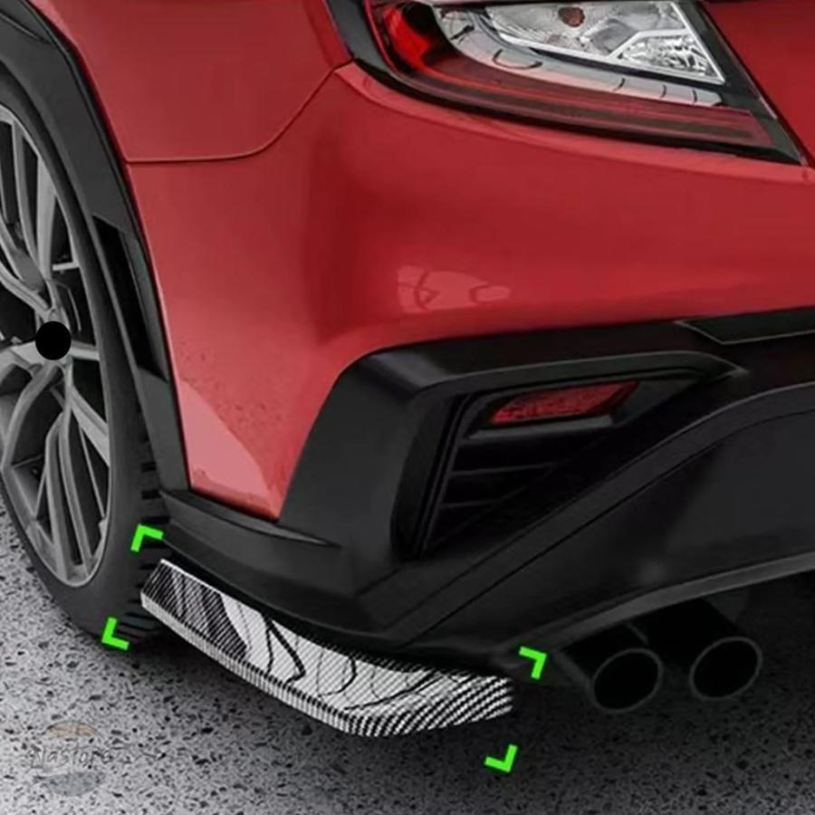並行輸入品 カバー リア スバル SUBARU WRX VB 2022 2023 2024 バンパー リップ スパッツ エプロン バランス ABSの画像