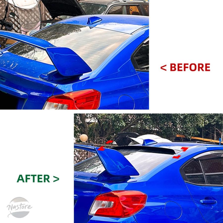 並行輸入品 リア スバル SUBARU WRX STI VA 2014-2021 ルーフウィングトップスポイラー テールトランクスプリッターリップの画像