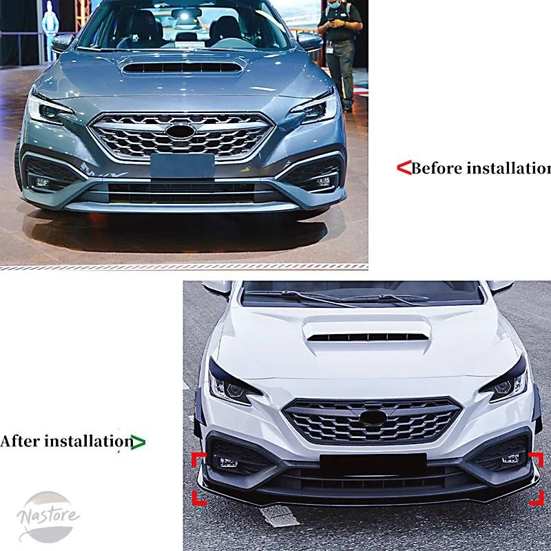 並行輸入品 外装 フロント キット ガード 2022年以降 スバル SUBARU WRX STI VB ABS バンパー スプリッター_2