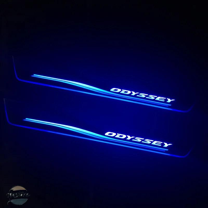 並行輸入品 ホンダ トリムペダル LED カーライト ドアシルスカッフプレート パスウェイ ダイナミックストリーマー ウェルカムランプ ホンダ オデッセイ_2