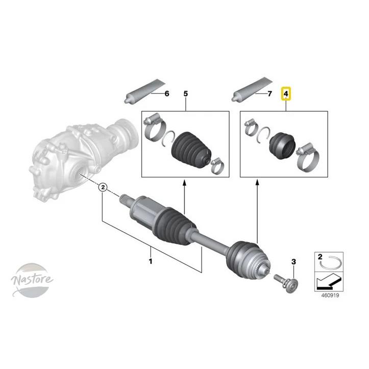 並行輸入品 BMW フロント キット G20 X3 G01 320IX 330IX 31608488705 アクスルアウタージョイントブーツの画像