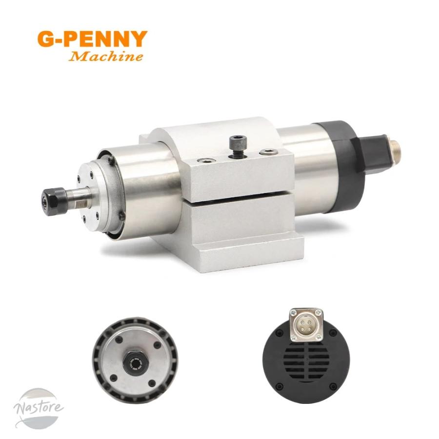 並行輸入品 G-PENNY 0.8KW ER11 空冷式スピンドルモーター 65MM 彫刻 フライス加工 研削 ボールベアリング 精度0.01MM_3
