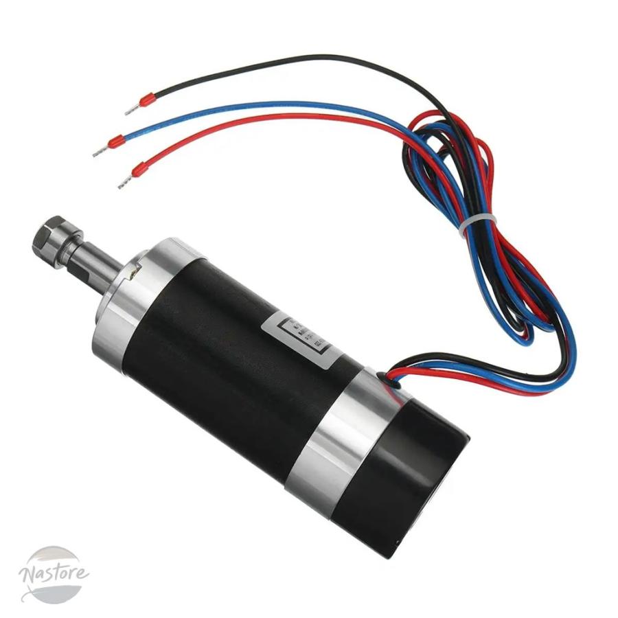 並行輸入品 高速冷却ブラシレススピンドルモーター ER11 チャック 500W スピンドルモーター電源 スピードガバナー 彫刻 DIY_1