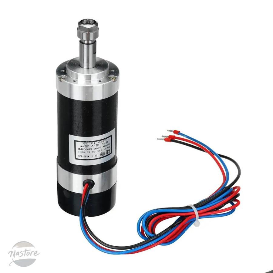 並行輸入品 高速冷却ブラシレススピンドルモーター ER11 チャック 500W スピンドルモーター電源 スピードガバナー 彫刻 DIY_4